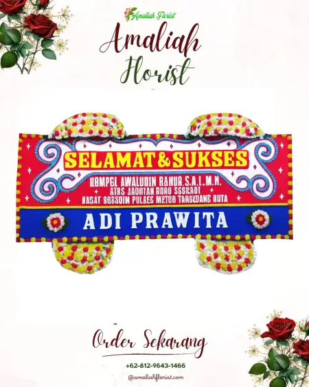 Papan Bunga Ucapan Selamat Balongmacekan